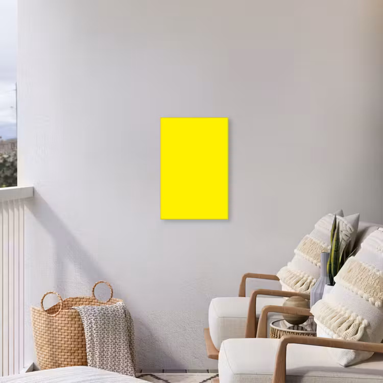 Sunshine - Glow - Geel Tuinposter op houten frame 2 cm dik klein 841 -sfeer1