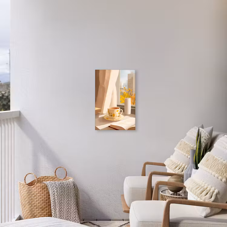 Thee - Boek - Thee - Herfst Tuinposter op houten frame 2 cm dik klein -sfeer1