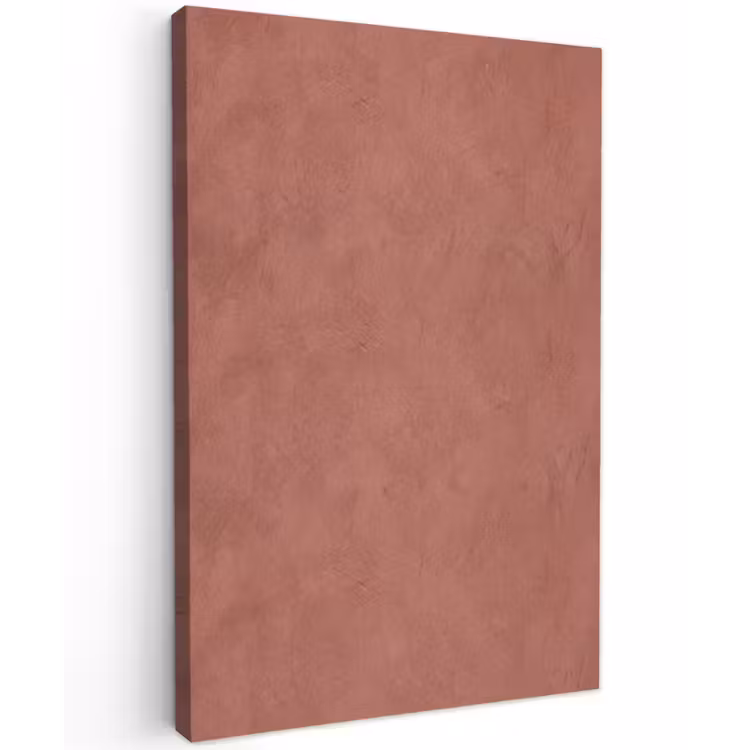 Textuur - Roodbruin - Grof - Modern Tuinposter op houten frame 2 cm dik klein -3d