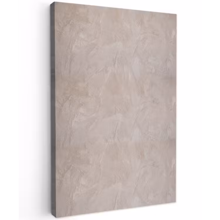 Textuur - Wand - Modern - Beige - Abstract Tuinposter op houten frame 2 cm dik klein -3d