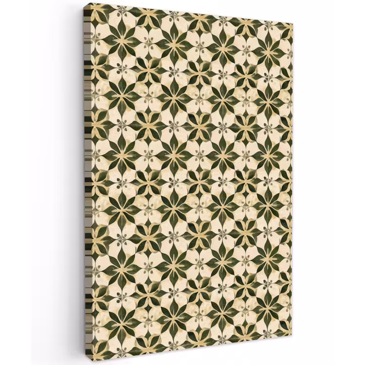 Tegel - Dessin - Groen Tuinposter op houten frame 2 cm dik klein 841 -3d