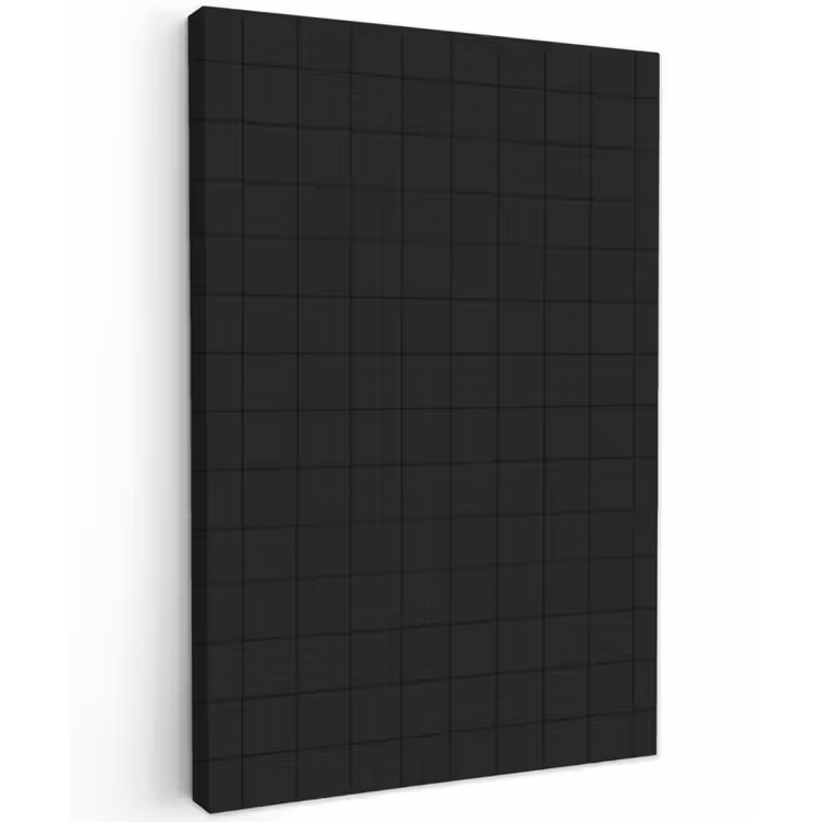 Tegels - Patroon - Mat - Zwart Tuinposter op houten frame 2 cm dik klein 841 -3d