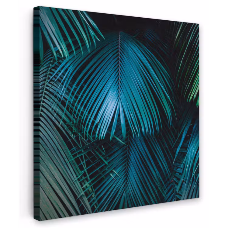 Inductie beschermer - Inductie afdekplaat - Tropical - Jungle - Bladeren - Groen Tuinposter op houten frame 2 cm dik klein -3d