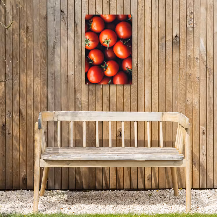 Groente - Rood - Tomaten Tuinposter op houten frame 2 cm dik klein -sfeer4