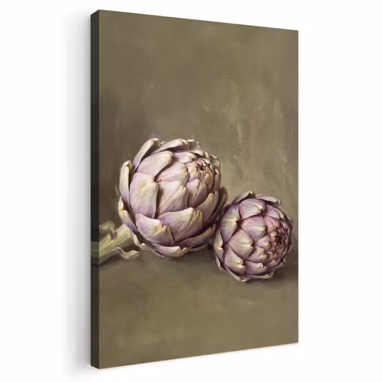 Outdoor Canvas Print - Vegetables - Still Life - Painting - Groente - Stilleven - Schilderij Tuinposter op houten frame 2 cm dik klein