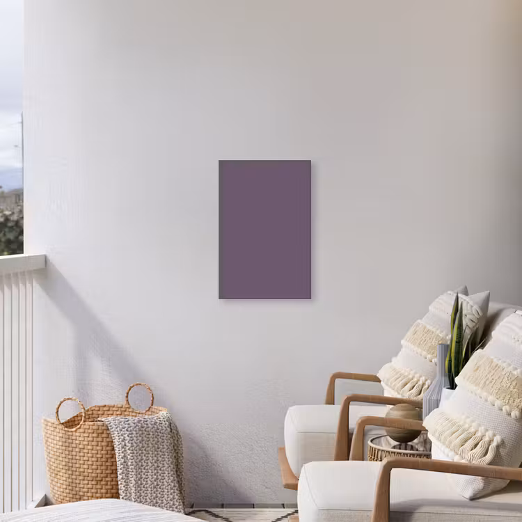 Velvet - Aubergine - Paars Tuinposter op houten frame 2 cm dik klein 841 -sfeer1