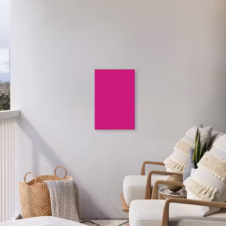 Velvet - Magenta - Roze Tuinposter op houten frame 2 cm dik klein 841 -sfeer1