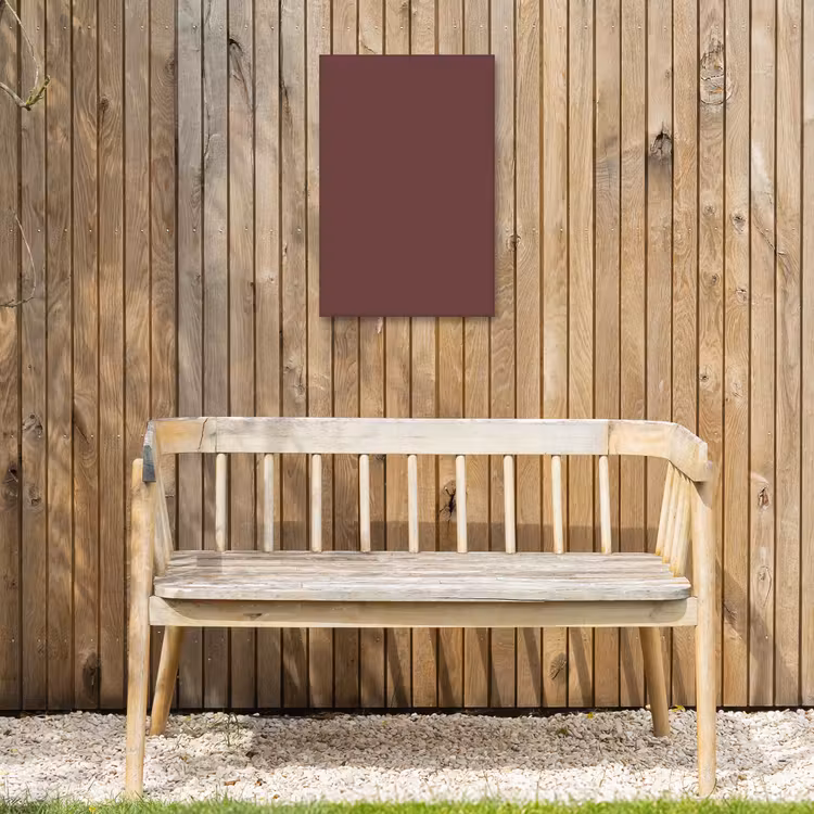 Velvet - Merlot - Rood Tuinposter op houten frame 2 cm dik klein 841 -sfeer4
