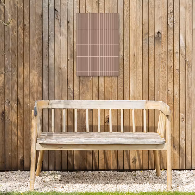 Verticaal - Wandtegel - Terracotta Tuinposter op houten frame 2 cm dik klein 841 -sfeer4