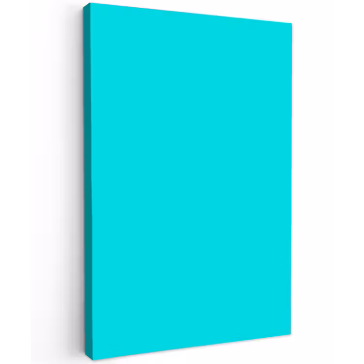 Vivid - Aquamarine - Turkoois Tuinposter op houten frame 2 cm dik klein 841 -3d