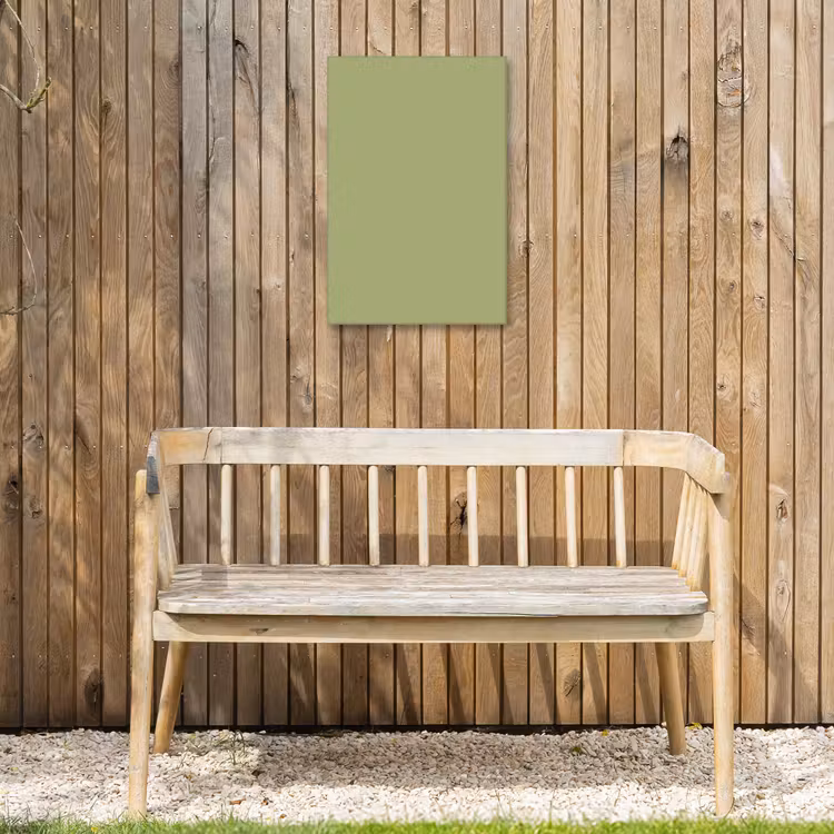 Whispering - Sage - Groen Tuinposter op houten frame 2 cm dik klein 841 -sfeer4