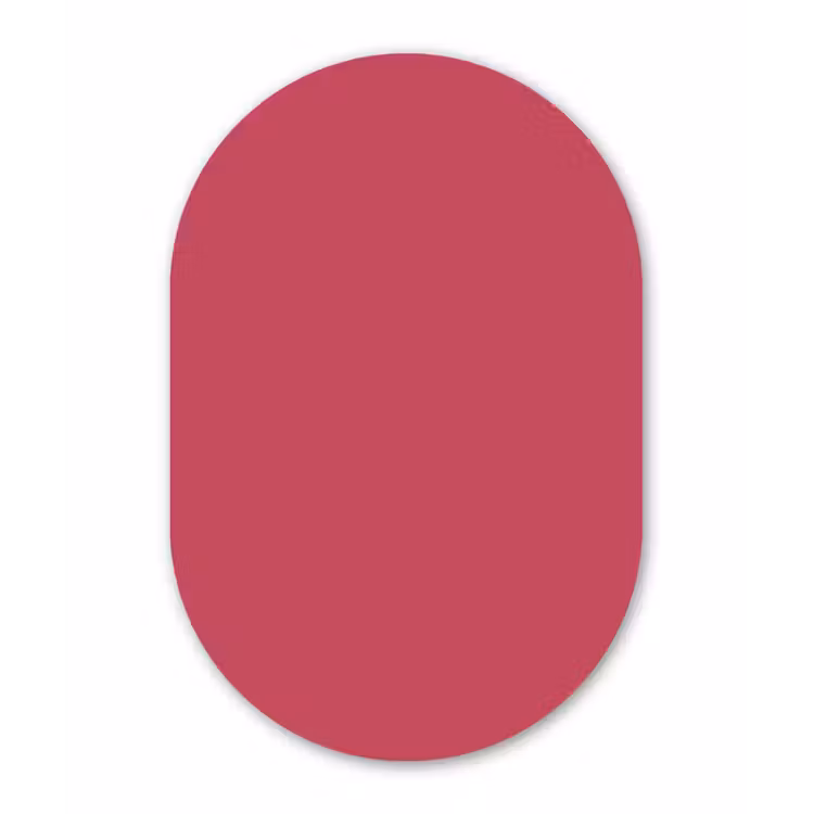 Bold - Berry - Rood Wandcirkel Ovaal Forex klein 630 -3d