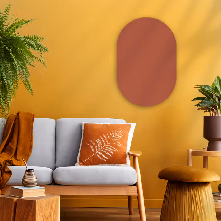 Copperhead - Oranje - Bruin Wandcirkel Ovaal Forex klein 630 -sfeer4