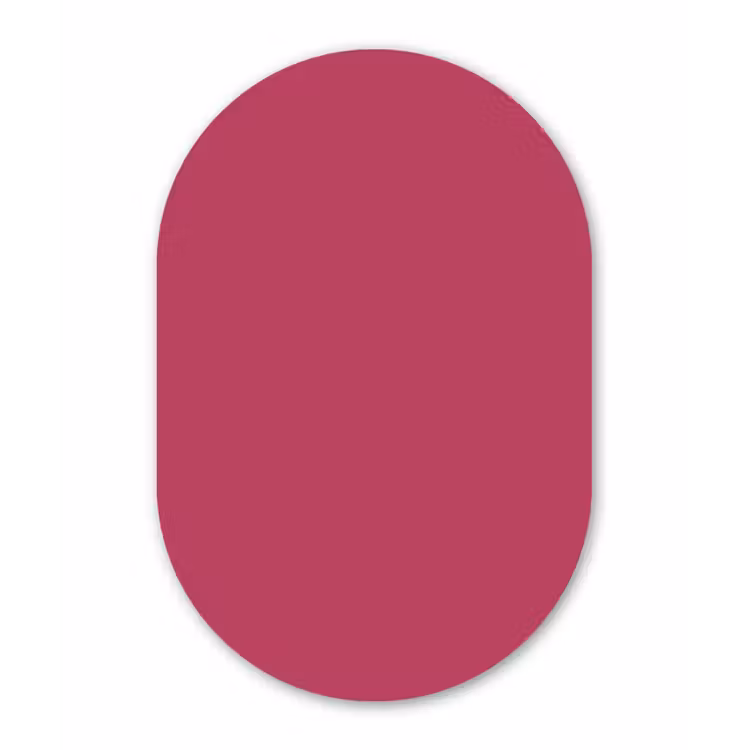 Deep - Berry - Rood Wandcirkel Ovaal Forex klein 630 -3d