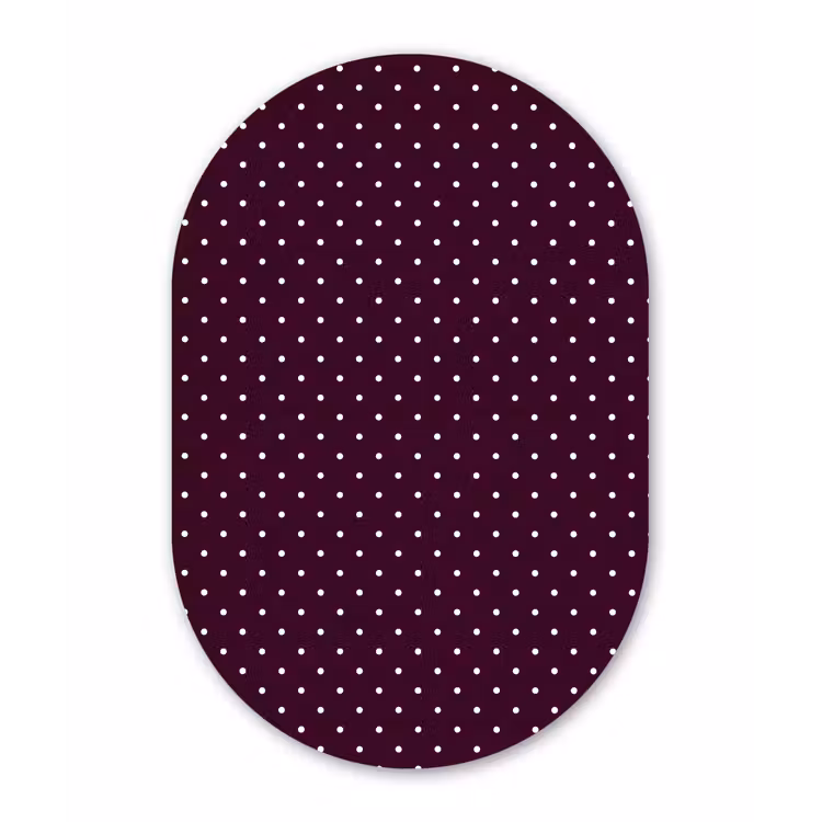 Stippen - Modern - Paars Wandcirkel Ovaal Forex klein 630 -3d