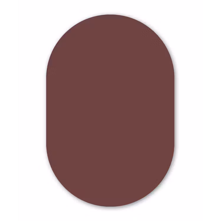 Velvet - Merlot - Rood Wandcirkel Ovaal Forex klein 630 -3d