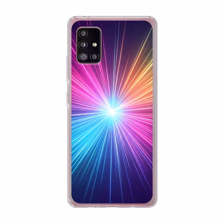 Abstract - Light - Burst - Modern - Colorful Telefoonhoesje Samsung Galaxy A51 5G klein -3d