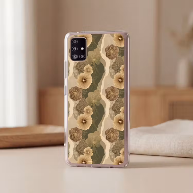 Abstract - Modern - Groen Telefoonhoesje Samsung Galaxy A51 5G klein 373 -sfeer2