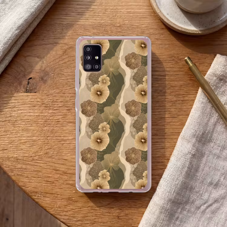 Abstract - Modern - Groen Telefoonhoesje Samsung Galaxy A51 5G klein 373 -sfeer1