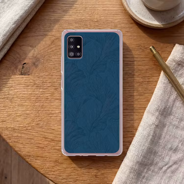 Abstract - Patroon - Donkerblauw - Elegant Telefoonhoesje Samsung Galaxy A51 5G klein 373 -sfeer1