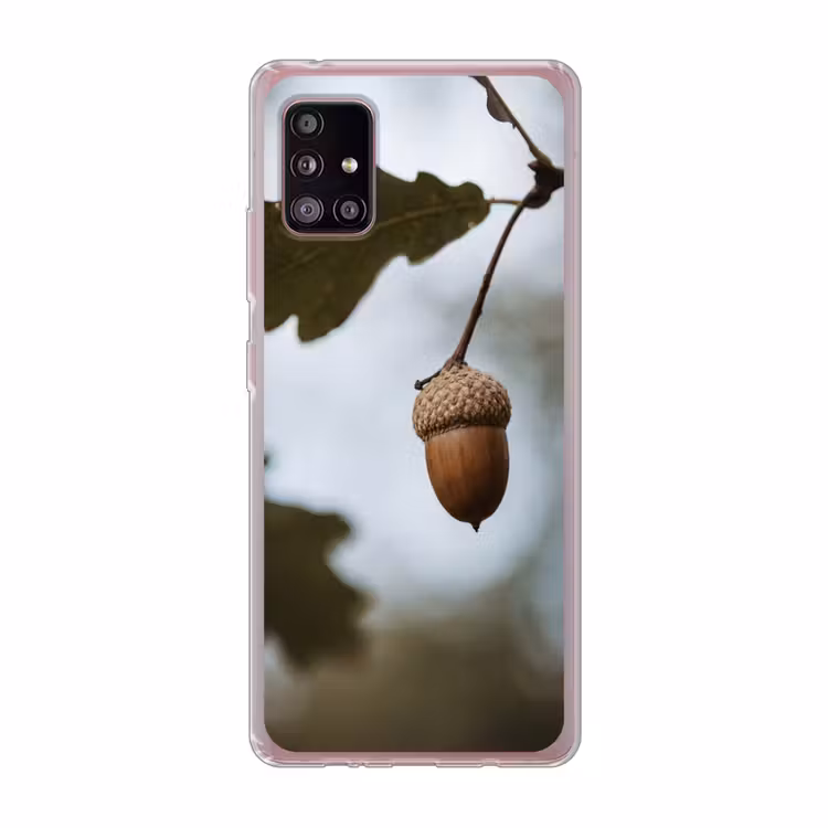 Eikel - Eikenblad - Bos - Herfst - Natuur Telefoonhoesje Samsung Galaxy A51 5G klein -3d