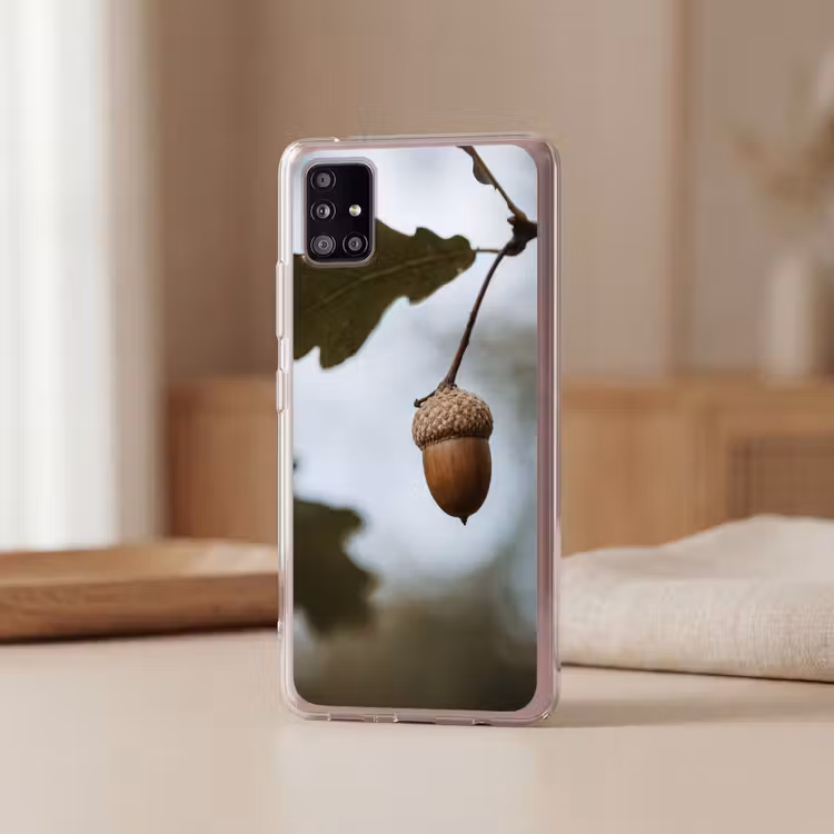 Eikel - Eikenblad - Bos - Herfst - Natuur Telefoonhoesje Samsung Galaxy A51 5G klein -sfeer2