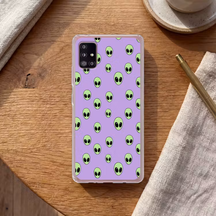 Alien - Retro - Lila Telefoonhoesje Samsung Galaxy A51 5G klein 373 -sfeer1