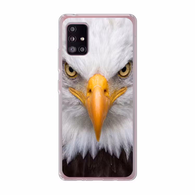 Amerikaans - Zeearend - Portret - Geel Telefoonhoesje Samsung Galaxy A51 5G klein -3d