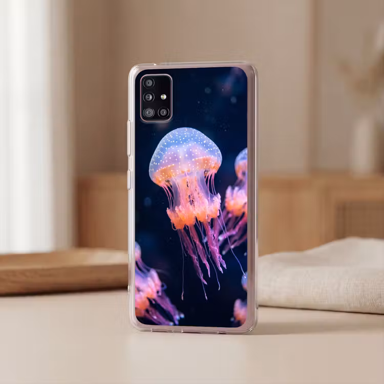 Dier - Onderwater - Natuur - Roze - Mysterieus Telefoonhoesje Samsung Galaxy A51 5G klein -sfeer2