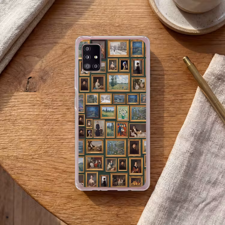 Kunst - Schilderijen - Collectie - Klassiek - Groen Telefoonhoesje Samsung Galaxy A51 5G klein -sfeer1
