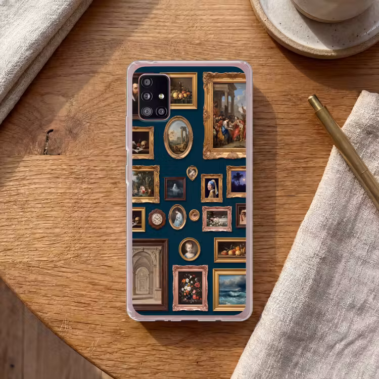 Kunst - Schilderijen - Decoratie - Klassiek - Groen Telefoonhoesje Samsung Galaxy A51 5G klein -sfeer1