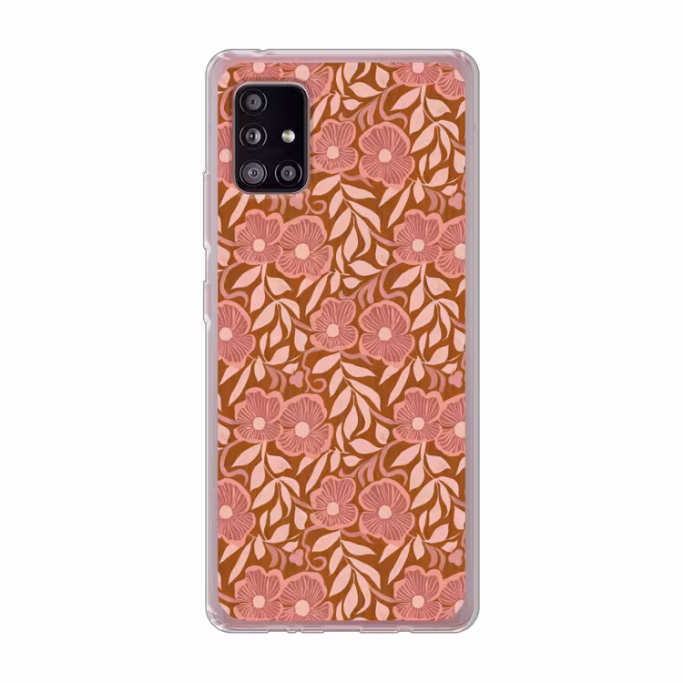 Sfeer - Bloemen - Roze Telefoonhoesje Samsung Galaxy A51 5G klein 373 -3d