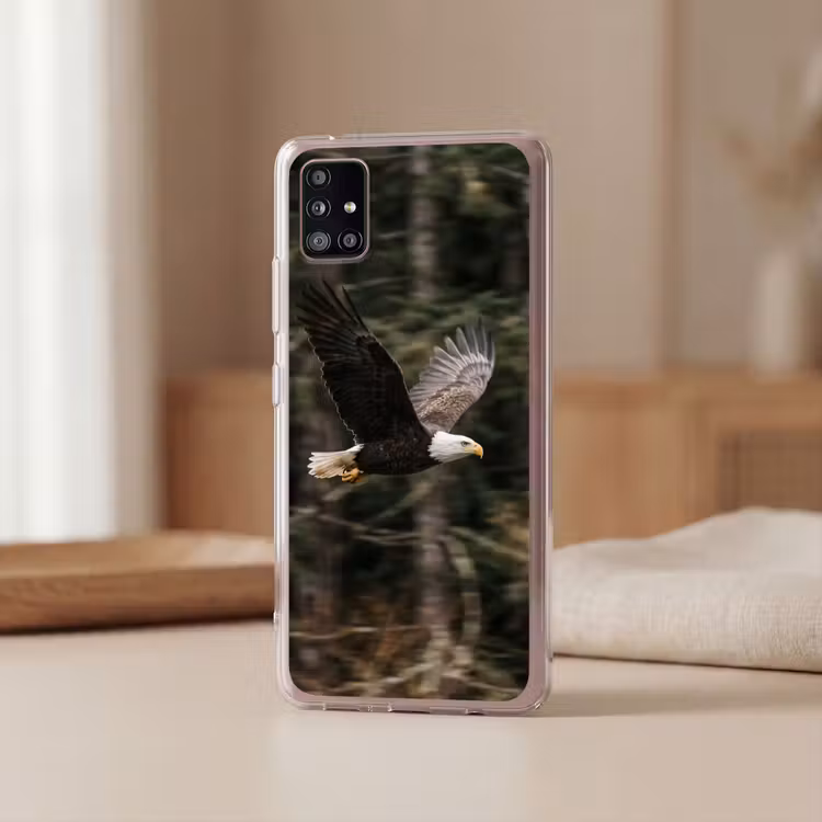 Zeearend - Vliegen - Bos - Natuur Telefoonhoesje Samsung Galaxy A51 5G klein -sfeer2