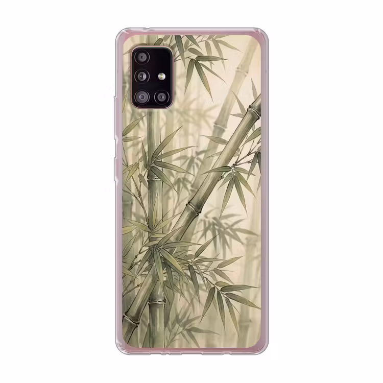 Bamboe - Bladeren - Aziatisch - Groen - Natuur Telefoonhoesje Samsung Galaxy A51 5G klein -3d