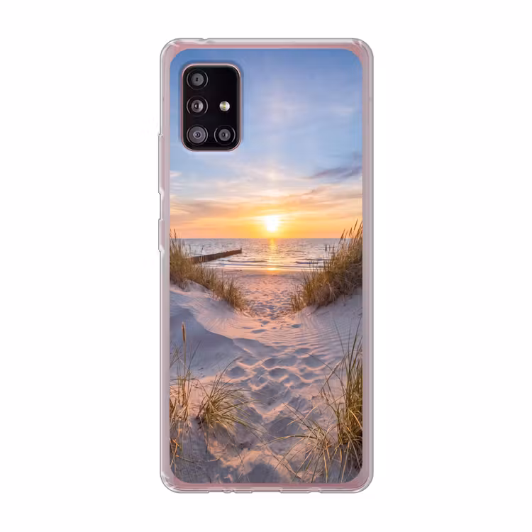 Strand - Zonsondergang - Natuur - Landschap Telefoonhoesje Samsung Galaxy A51 5G klein -3d