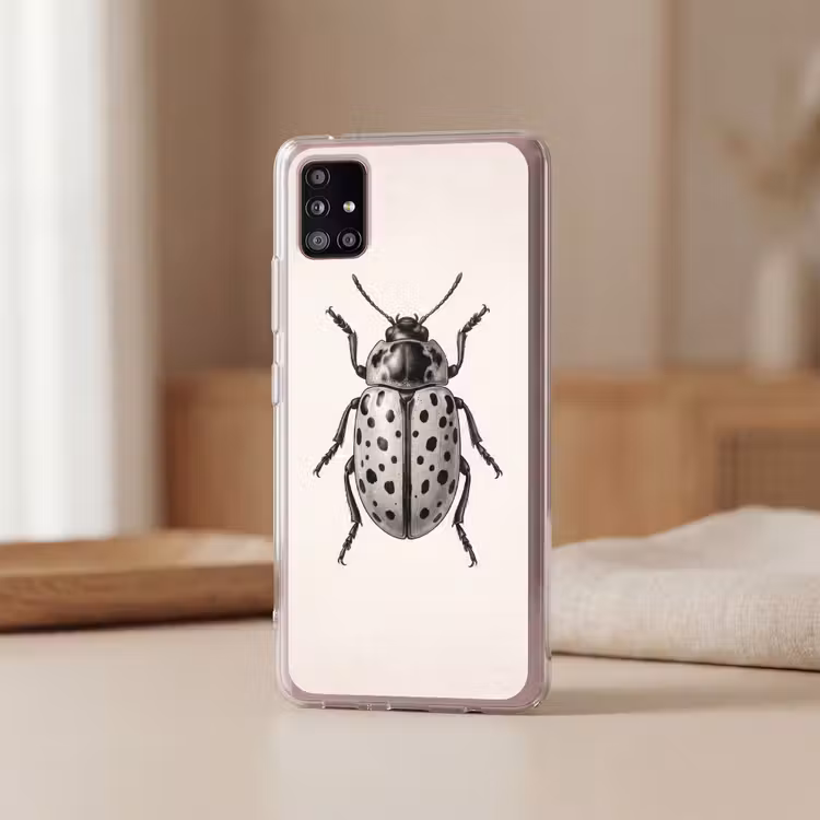 Kever - Insect - Vintage Telefoonhoesje Samsung Galaxy A51 5G klein -sfeer2