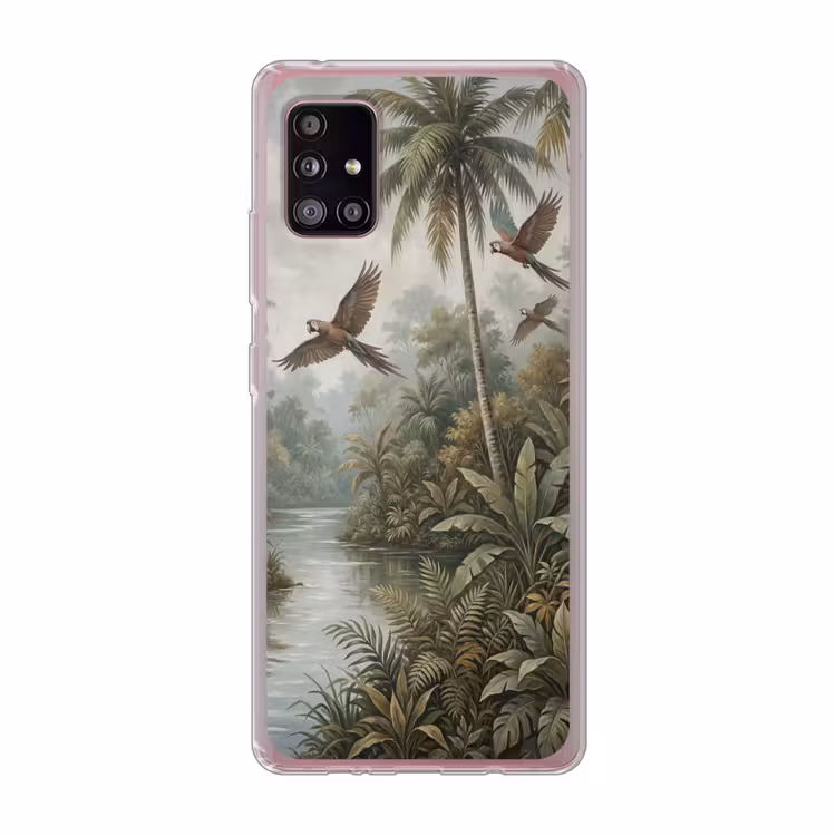 Vogel - Vliegend - Tropisch - Landschap - Klassiek Telefoonhoesje Samsung Galaxy A51 5G klein -3d