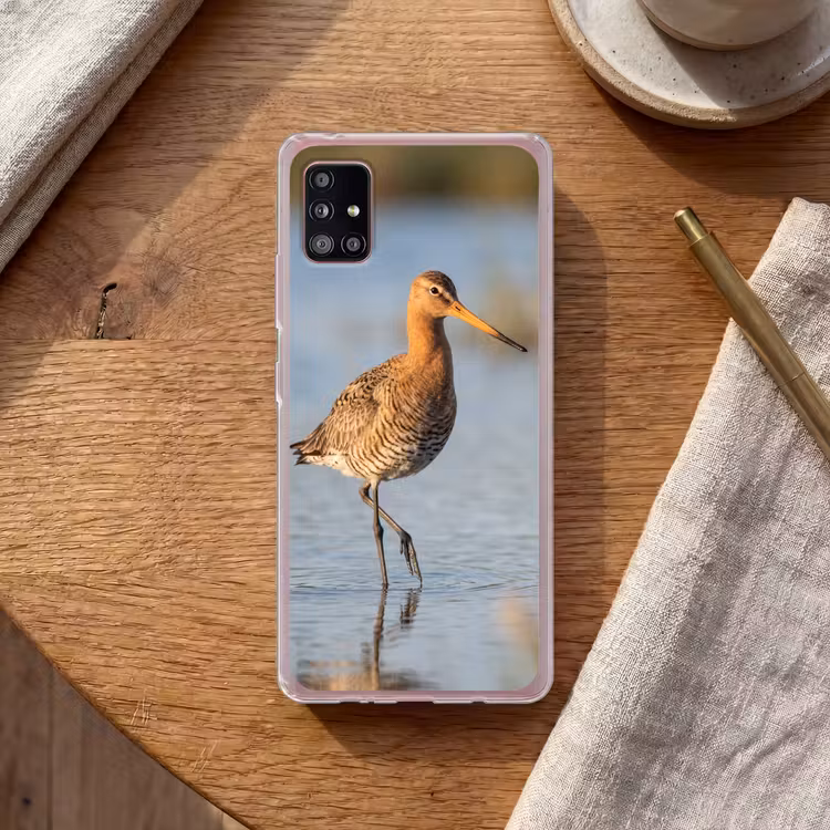 Vogel - Steltloper - Water - Natuur Telefoonhoesje Samsung Galaxy A51 5G klein -sfeer1