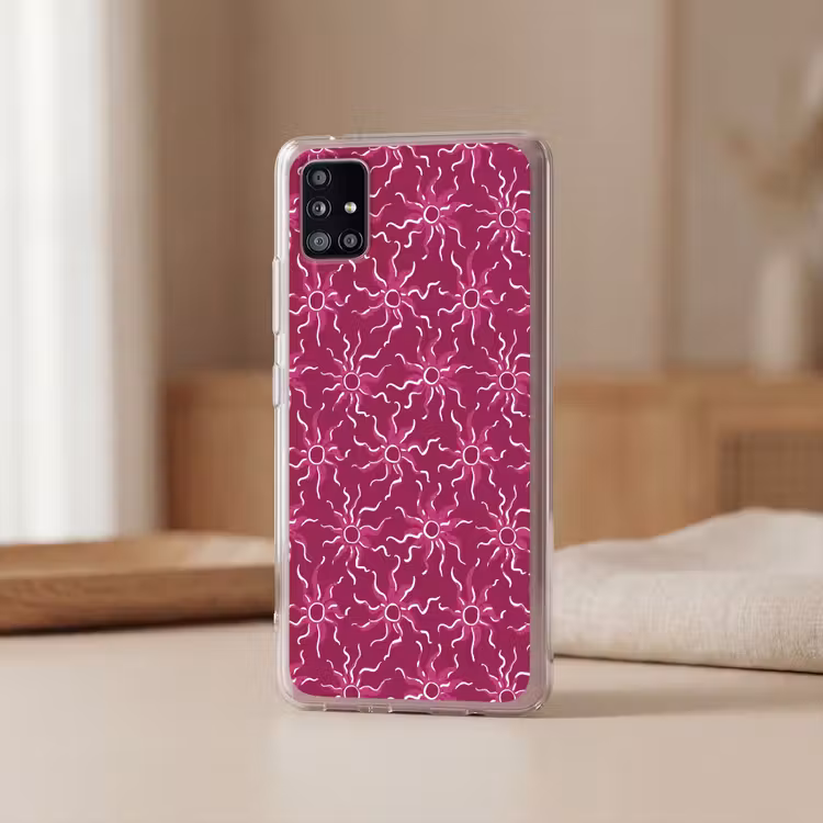 Bohemian - Zon - Magenta Telefoonhoesje Samsung Galaxy A51 5G klein 373 -sfeer2