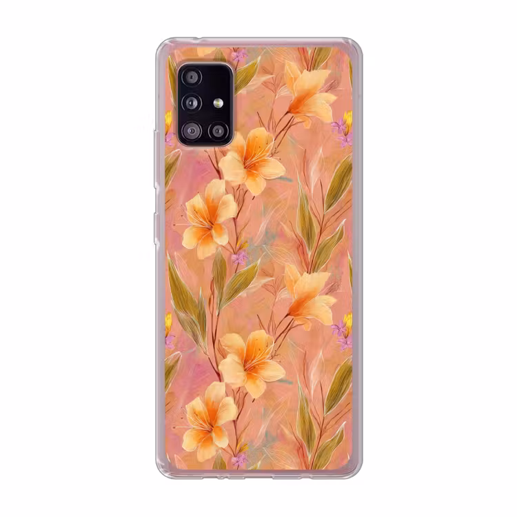 Botanisch - Bloemen - Kleurrijk Telefoonhoesje Samsung Galaxy A51 5G klein 373 -3d