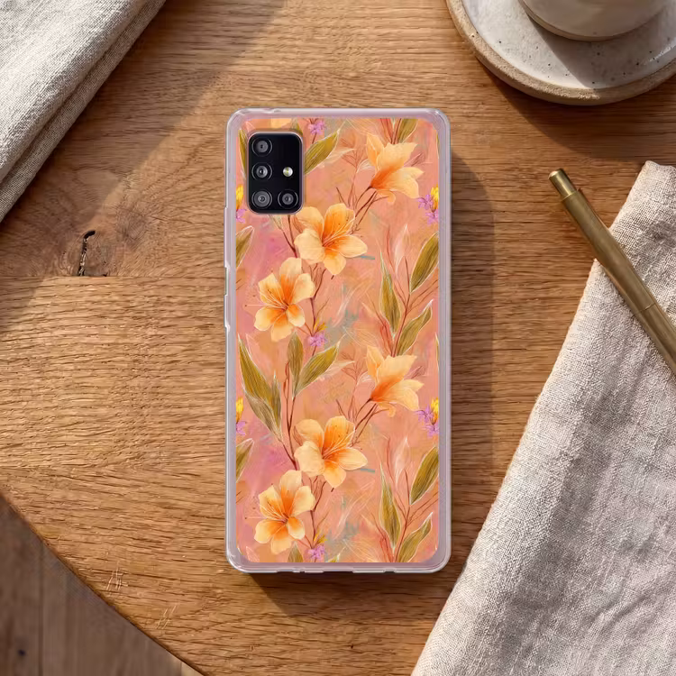 Botanisch - Bloemen - Kleurrijk Telefoonhoesje Samsung Galaxy A51 5G klein 373 -sfeer1