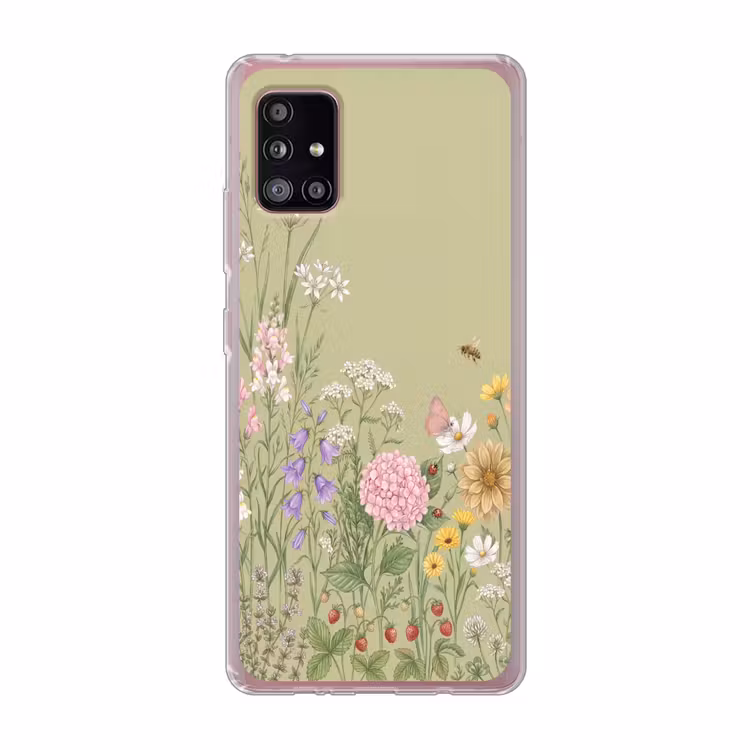 Botanisch - Bloemen - Kleurrijk Telefoonhoesje Samsung Galaxy A51 5G klein -3d