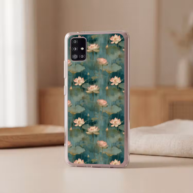 Botanisch - Bloemen - Roze Telefoonhoesje Samsung Galaxy A51 5G klein 373 -sfeer2