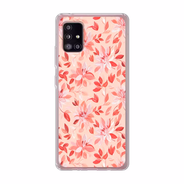 Botanisch - Bloemen - Rood Telefoonhoesje Samsung Galaxy A51 5G klein 373 -3d