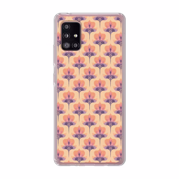 Botanisch - Patroon - Pastel Telefoonhoesje Samsung Galaxy A51 5G klein 373 -3d