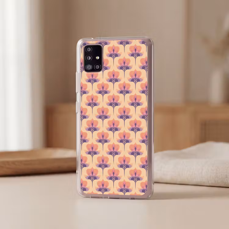 Botanisch - Patroon - Pastel Telefoonhoesje Samsung Galaxy A51 5G klein 373 -sfeer2