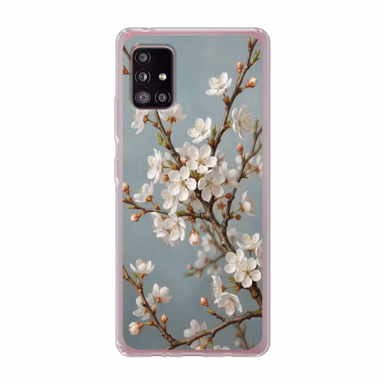 Botanisch - Stilleven - Blauw Telefoonhoesje Samsung Galaxy A51 5G klein -3d