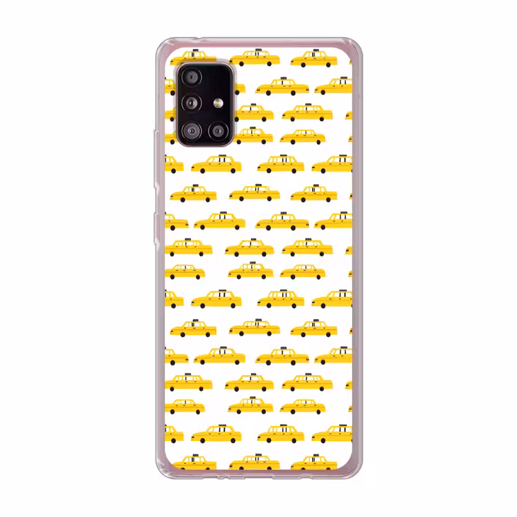 Taxi - Iconisch - Geel Telefoonhoesje Samsung Galaxy A51 5G klein 373 -3d