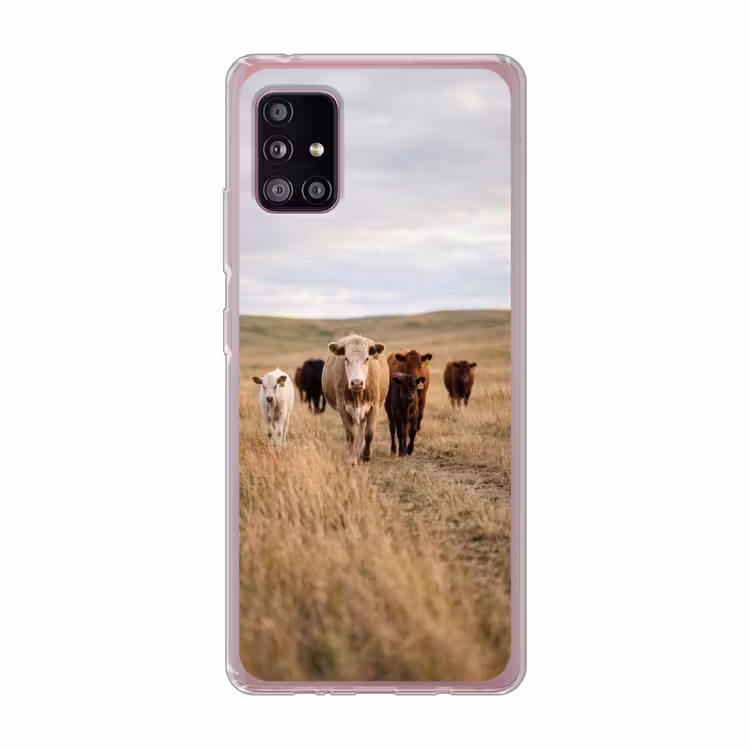 Runderen - Kudde - Landschap - Weide - Rustig Telefoonhoesje Samsung Galaxy A51 5G klein -3d