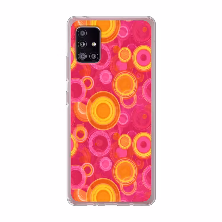 Cirkels - Design - Kleurrijk Telefoonhoesje Samsung Galaxy A51 5G klein 373 -3d